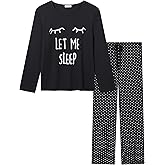 Joyaria Lightweight Bamboo Viscose Pajamas Women Cooling Sweat Wicking Long Sleeve PJs Set Sleepwear S-XXL