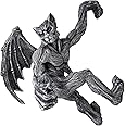 BELLA HAUS DESIGN Dragon Winged Gargoyle Fence Hanger – Outdoor Wall Decor- Detailed Fence Topper Hanging Statue- Gothic Climbing Grotesque Dragon for Fence, Garden Patio, Porch (10" Gargoyle)