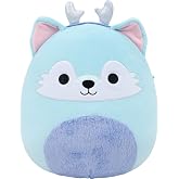 Squishmallows Original 12in Hyde the Blue Wolf with Silver Antlers &ndash; Official Jazwares Holiday Plush