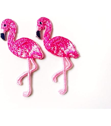 Pink Lives Matter Flamingo Patch - 3.5 Inch Iron On Embroidered Applique