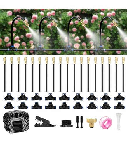 thumbnail image 2 of Drip Irrigation Kit With 16 Copper Nozzles - 50FT Automatic Garden Watering System For Plants 2 of 4