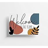 Red Door Inspirations Welcome to the Team 5x7 Flat Card, Made in the USA! (Boho Welcome Single)