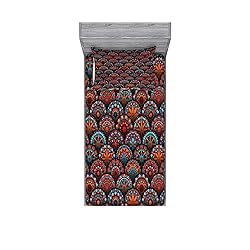 Ambesonne Mandala Fitted Sheet & Pillow Sham