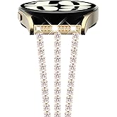 NewWays for Samsung Galaxy Watch 8/8 Classic Bands, Galaxy Watch 7 6 5 4 Bands, Women Metal Replacement Bling Jewelry Bracelet Rhinestone Strap Wristband for Galaxy Watch 8 7 6 5 4