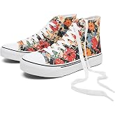hash bubbie High Top Canvas Sneakers Fashion Walking Shoes | high tops non slip on walking breathable casual comfortable lace up tennis shoes