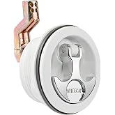 Whitecap T-Handle Latch - Chrome Plated Zamac/White Nylon - Locking - Freshwater Use Only
