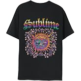 2Bhip Sublime Sun Logo Vintage Style Graphic T Shirt Black | Officially Licensed Sublime Merch, 100% Cotton Crewneck, Unisex, Short Sleeve Graphic Tee, 90s Ska Punk Vintage Style