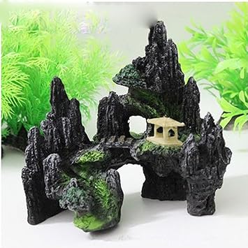 Amazon Com Clearance Tuscom Mountain View Aquarium Rockery