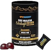 FITBOOST Sundried Himalayan Natural Shilajit Gummies for Men or Women 60 Days Supply of Shilajit for Men Gummies Extra Strength 3000mg Added Benefits Rich in Fulvic Acid 85+ Trace Minerals NO Sugar