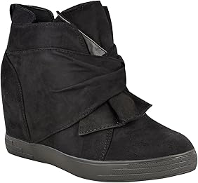 womens wedge trainers