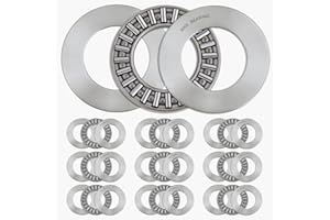 XIKE TC1625 Thrust Needle Roller Bearings with Washers 1" Bore 1-9/16" OD 5/64" Width 10pcs