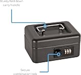 Cathedral Products 6 Inch Steel Cash Box with Combination Lock view 4