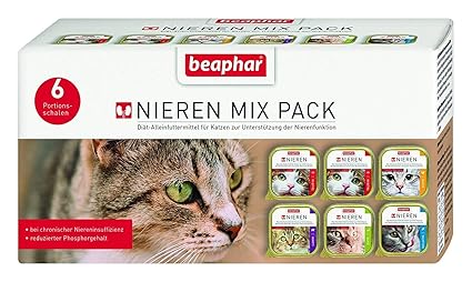 Beaphar Katzen Nieren-Diät-Mix-Pack 600g (6x6x100g = 36 x 100g)