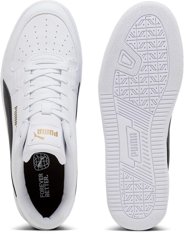 Caven 2.0, Zapatillas Unisex adulto, Puma White-Puma Black-Gold, 42 EU — foto 6 de 8