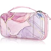 FINTIE Carrying Case for Nintendo Switch Lite 2019, [Shockproof] Hard Shell Protective Cover Travel Bag with Game Card & Micro SD Card Slots for Switch Lite Console & Accessories, Dreamy Marble