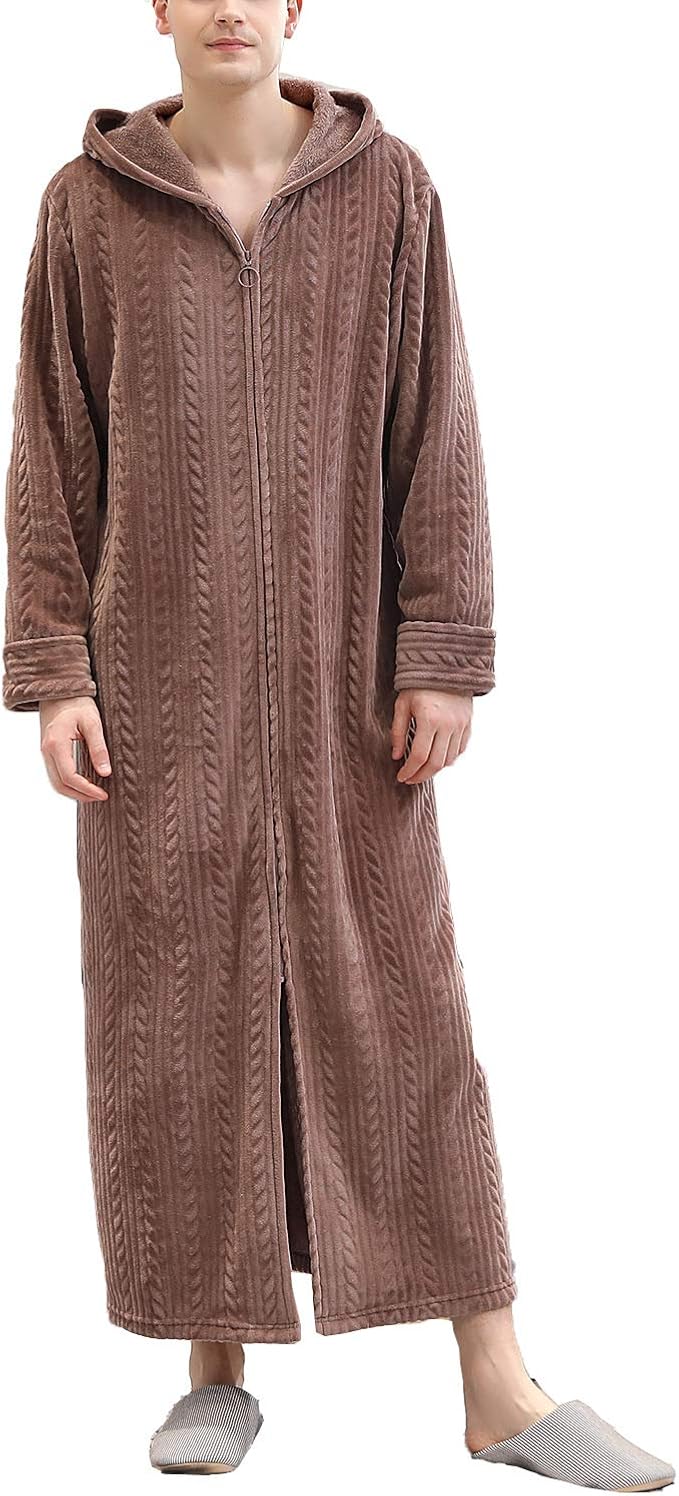 thumbnail image 2 of Oplxuo Women's Zip-Up Short Robe - Front Zipper House Coat With Pockets, Lightweight Loungewear 2 of 10