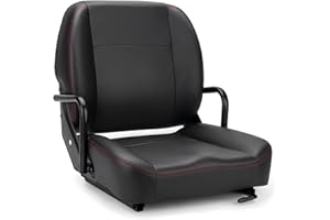 SEATIN Universal Forklift Seat,Tractor Seat,with Hip Restraint,Micro Switch,for Tractor,Mower,Skid Loader,Telehandler,Backhoe,Excavator Dozer