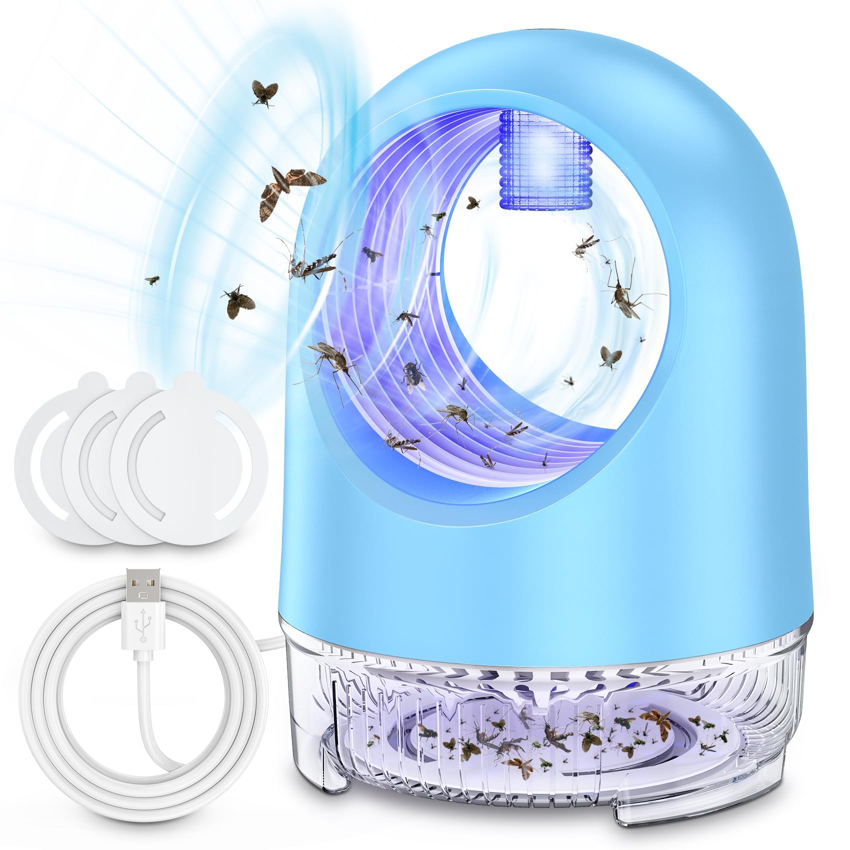 Photo 1 of Fruit Fly Traps for Indoors, Fan Powered Bug Catcher for Home, Traps Fruit Flies, Gnats, Mosquitoes & Moths