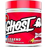 GHOST Legend Pre Workout Powder, Sonic Cherry Limeade - 30 Servings – Pre-Workout for Men & Women with Choline, L-Citrulline, & Beta Alanine for Energy & Focus