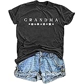 Gigi Shirt for Women Gigi Est 2025 Printed T Shirts Gigi Gifts for Grandma Nana Casual Holiday Short Sleeve