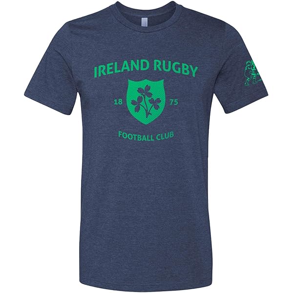 Ireland Rugby Lineup T-Shirt - Vintage Distressed Shamrock Design With Rugby Player Graphics