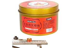 Survival Candles - Long-Lasting Lighting for Power Outages | Portable, Smokeless Flame Tool for Outdoor Use, Home, Car, Campi