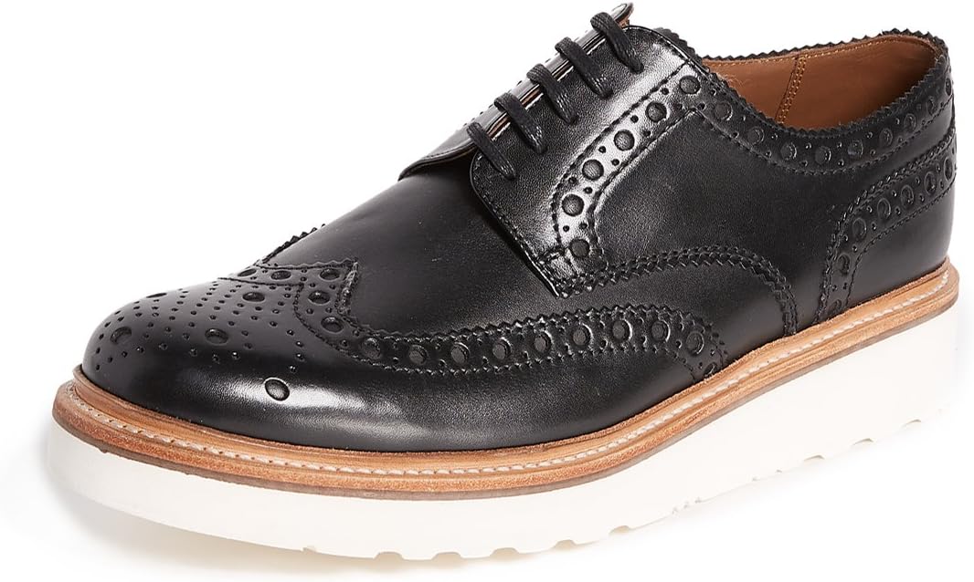 Grenson Men's Archie V Wingtip Creeper Oxfords