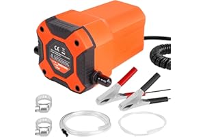 ICEPARK Oil Transfer Pump Extractor, Electric Oil Pump Fast Oil Change Transmission Fluid Extractor Pump (orange)