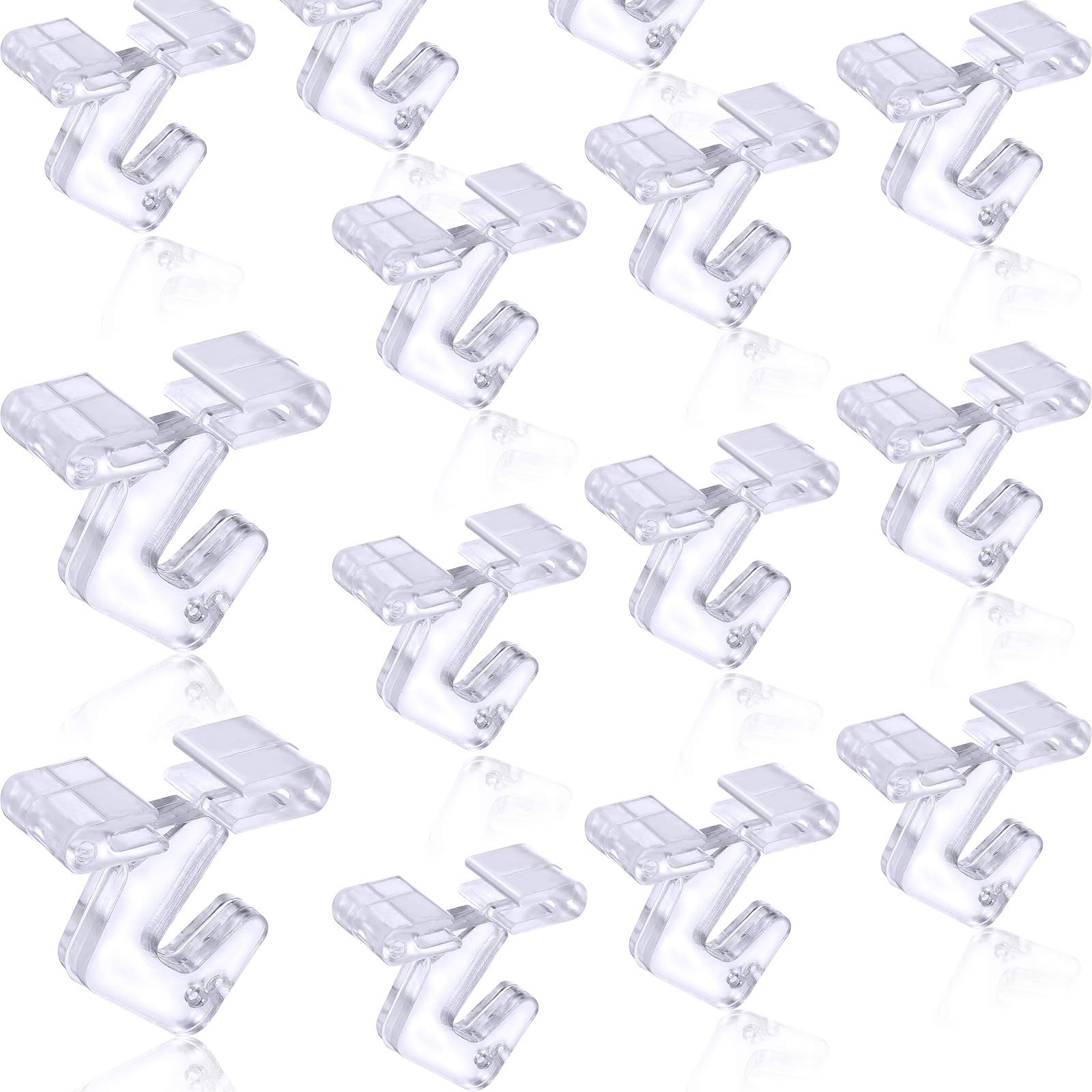 Photo 1 of 50 Pieces Clear Drop Ceiling Hooks for Hanging Ceiling Hanger for Decoration Classroom Office Signs Decorations Plants