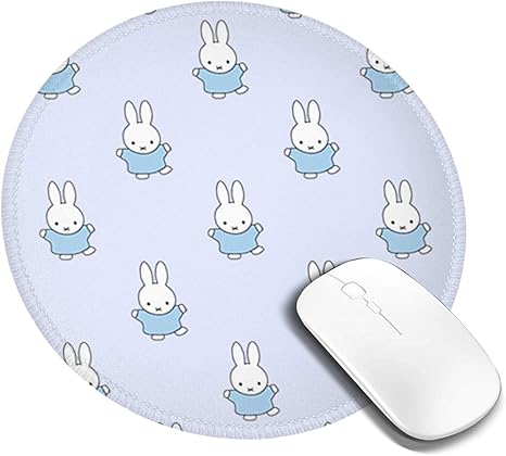 Amazon Co Jp Miffy ミッフィー マウスパッド レザー 丸型 ゴム製裏面 ゲーミングマウスパッド かわいい Pc パソコン デスクマット 滑り止め xcm ホビー
