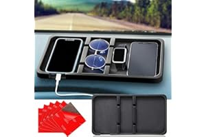 Extra Large Dashboard Mat for Car Dashboard Accessories, Anti Skid Car Dashboard Pad Compatible with All Smartphone Car Non S