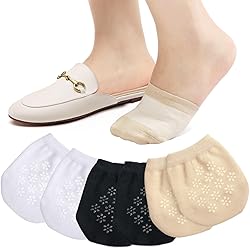 floconssy Women's Toe Socks for Mules, Half Socks