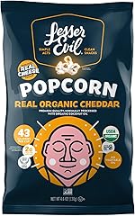 Lesserevil Organic Real Cheddar Popcorn, 4.6 Oz