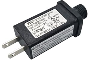 DIRDUAID 4.5V 0.6A LED Controller LED Transformer Class 2 Power Supply, IP44 Waterproof Low Voltage Transformer US Plug for Christmas Light, String Light