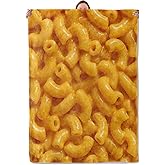 Funny Mac and Cheese Blanket Gifts for Women Girls Kids, Soft Warm Lightweight Flannel Cheesy Pasta Food Throw Blankets for Bedroom Living Room Home Sofa Home Decor 50" x 60"