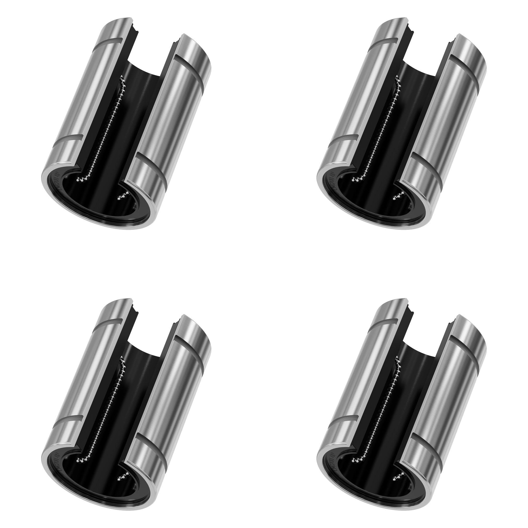 Skweawert 4PCS LM12UUOP Open Type Linear Ball