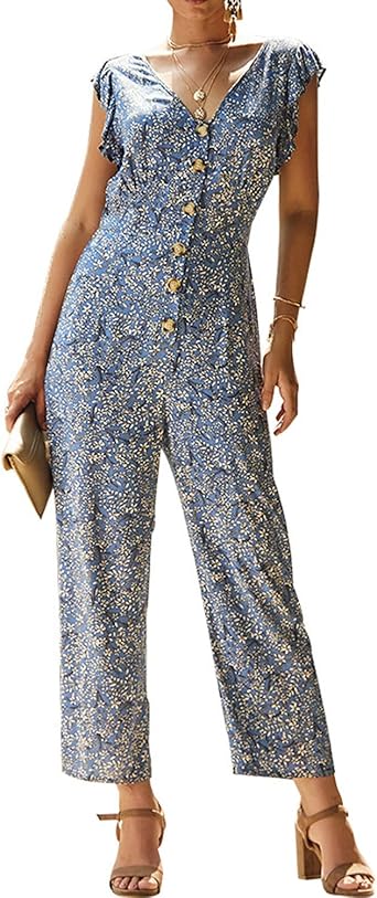 floral palazzo jumpsuit