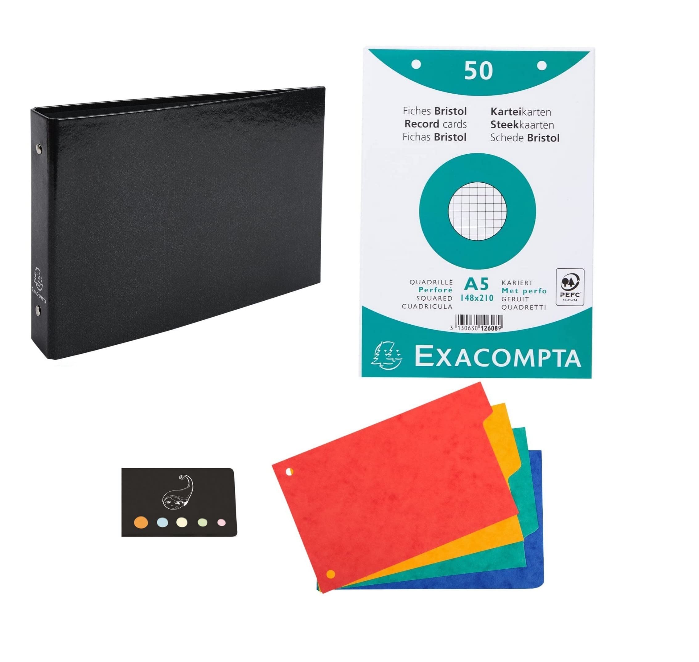 Bristol A5 Card Binders - Black