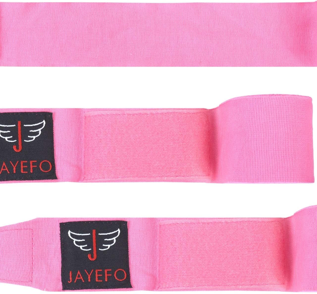 Jayefo Pair Boxing MMA HANDWRAPS 180 INCHES 4.5 Meters Official Muay Thai Kickboxing Fish Wrist Knuckle Professional Men Women- 2 Years Warranty (Pink) : Sports & Outdoors