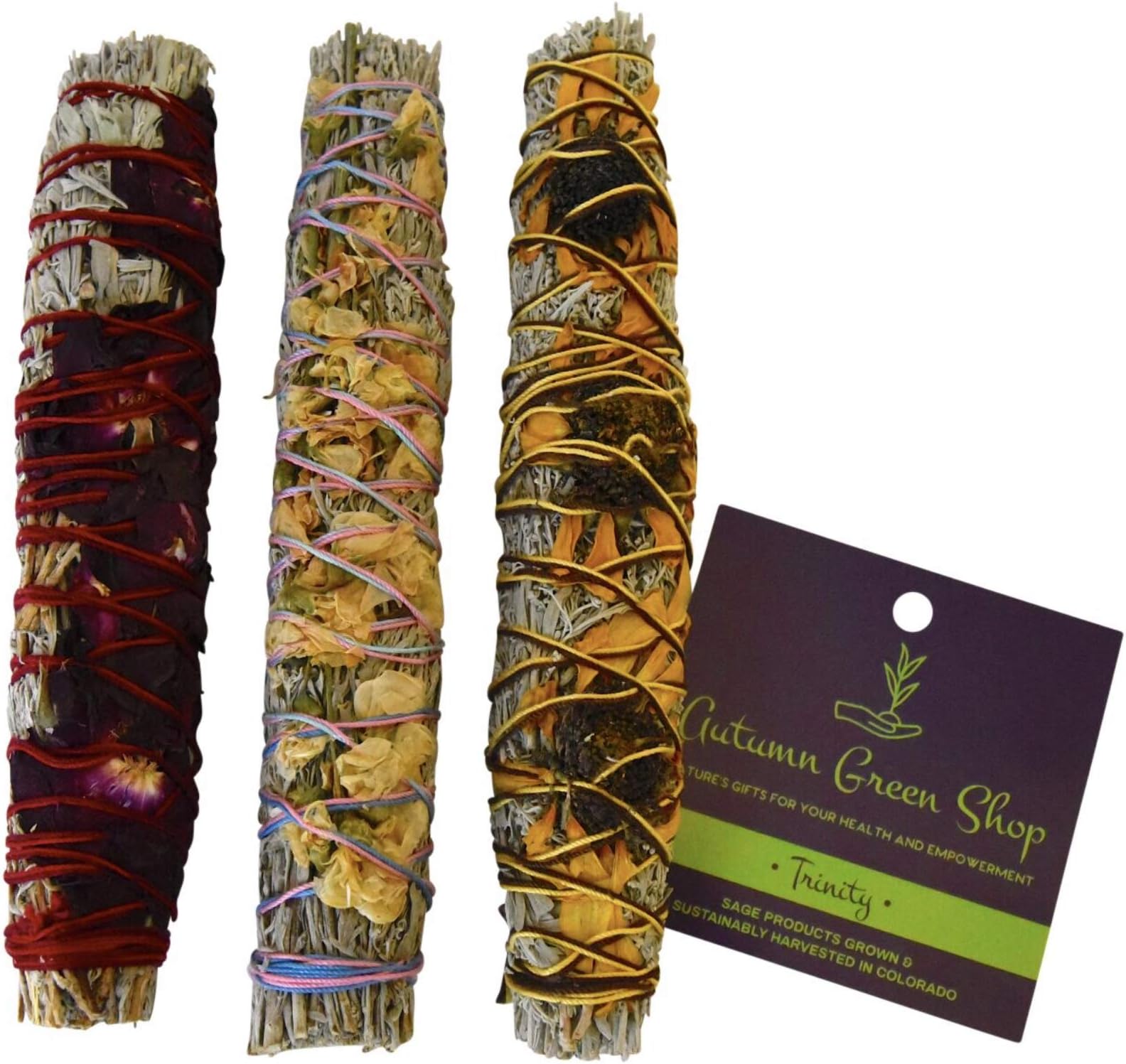 Smudge Sticks- for Cleansing, Protection, Incense, Meditation, Healing, Purification & Smudging Rituals (3 Pack)