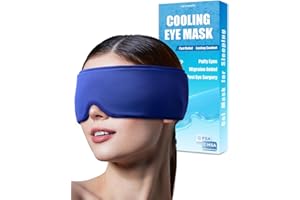 FACEMOON Cooling Eye Mask with Ice Gel: Instant Relief Puffy Eyes Surgery Migraine, Hsa Store Eligible Items Fsa Stay Cold Comfy, Cold Compress Pack for Tired Eye, Headache Dark Circles Sleep