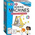 Curious Universe Kids: Making Machines - Book & Science Experiments Kit, STEM Educational Kits, Build A Catapult, 9 Experiments, Includes 51 Pieces, Learn Robotics & Physics, Hinkler, Kids Ages 5-7