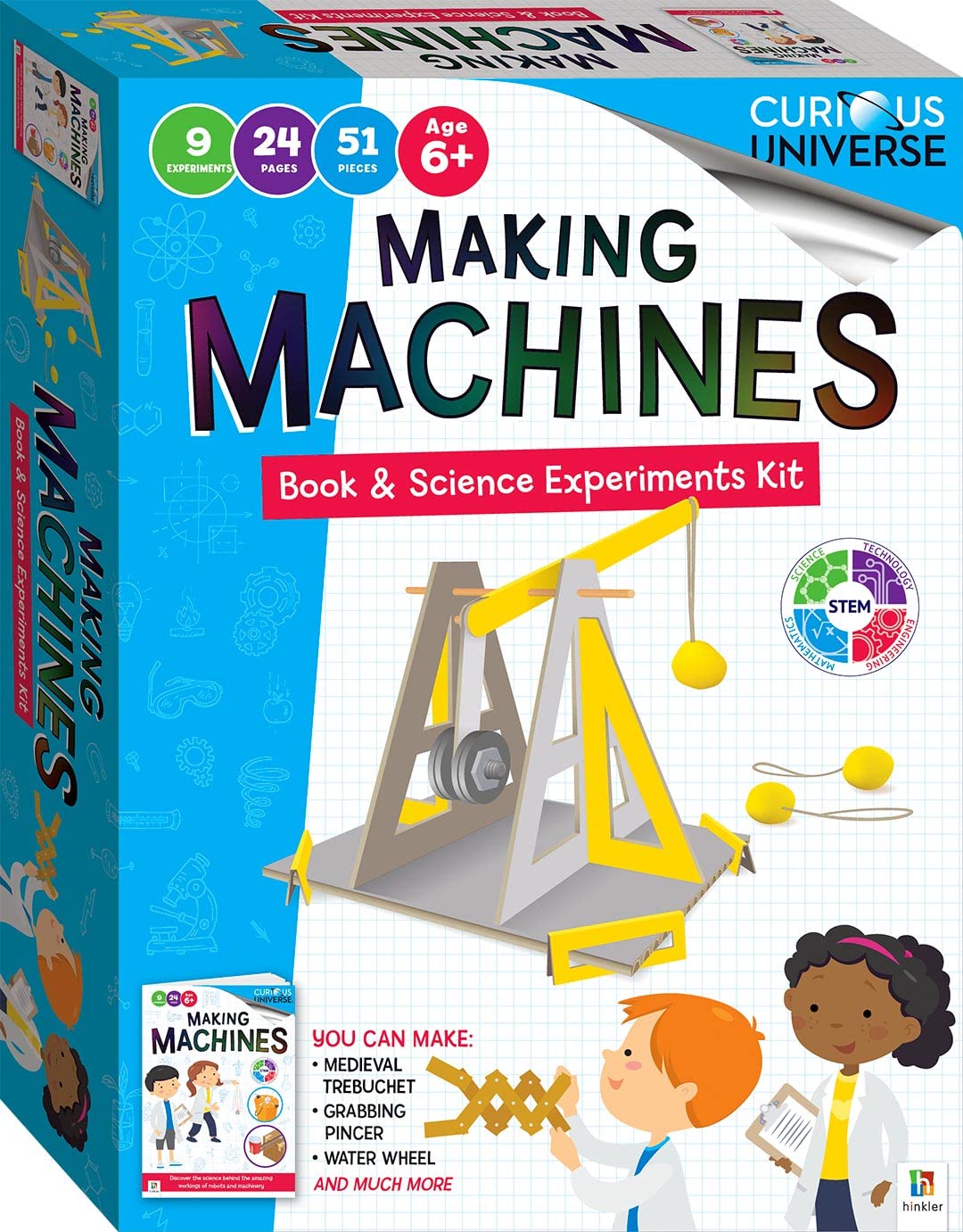 Curious Universe Making Machines Science Experiement Kit - For Children Ages 6 to 9 - Home Learning STEM Set