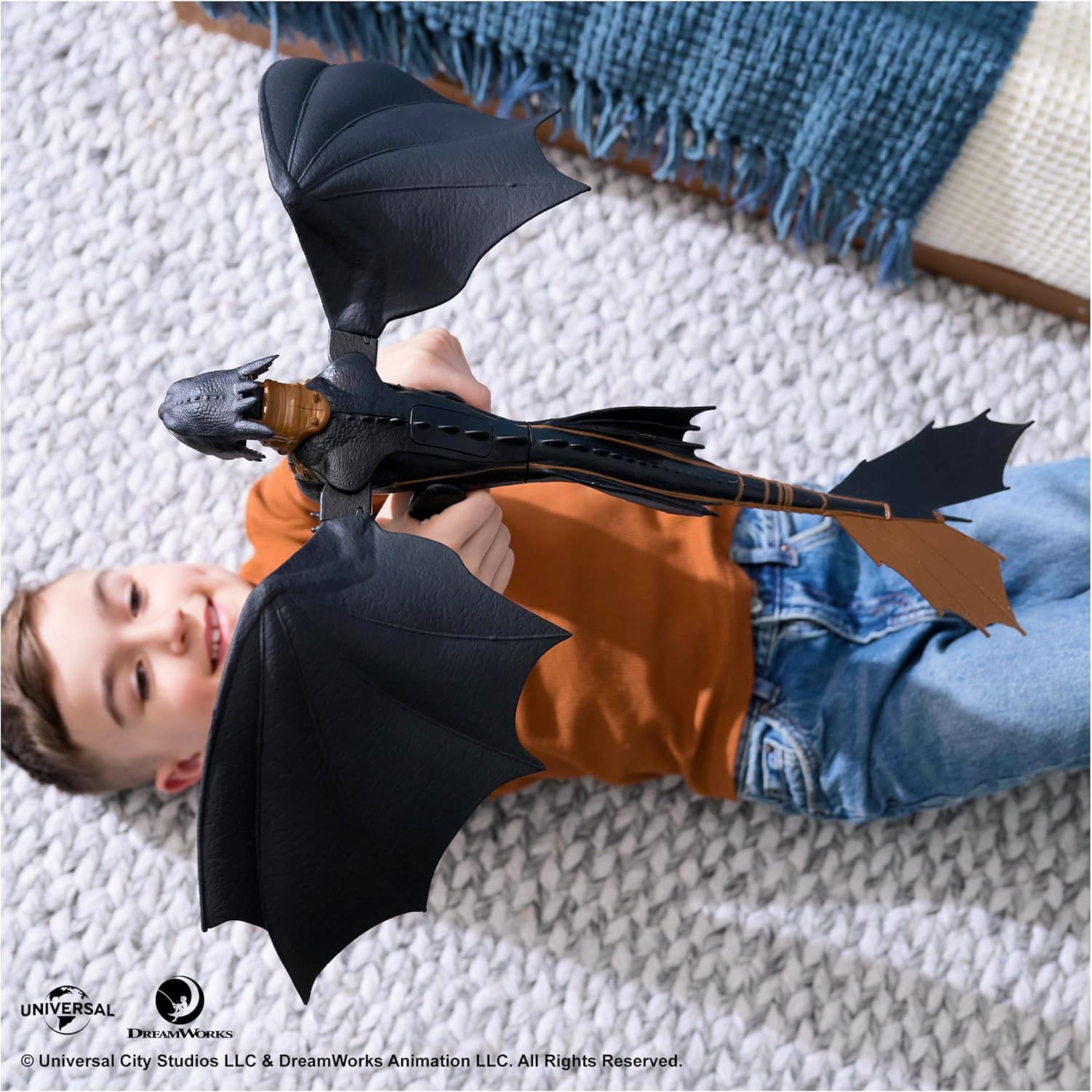 Dreamworks Dragons, How to Train Your Dragon, Ultimate Plasma Blast Toothless, 25” Wings with Lights & Sounds Action Figure, Kids Toys for Boys Ages 4 and up