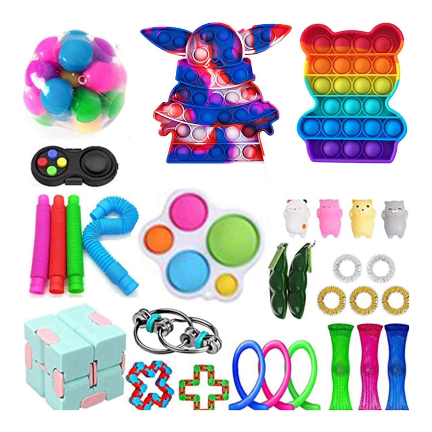 Fidget Toys Set Cheap Fidget Pack With Simple Dimple Sensory Toys Tie 