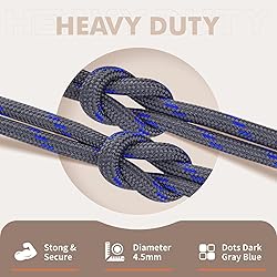 Stepace Round Shoelaces [2 Pairs] Heavy Duty Boot