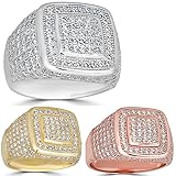 HarlemBling Solid 925 Sterling Silver Men's Ring