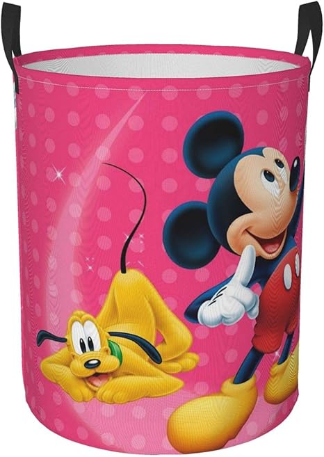 Amazon Co Jp ランドリーバスケット ミッキー 洗濯かご 防水 収納 ランドリー収納 内側撥水加工 洗濯 おしゃれ 洗濯カゴ ランドリー 折り畳み式 洗濯物入れ 脱衣かご 滑り止め取っ手付き ホーム キッチン