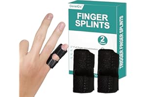 Small Trigger Finger Splint - 2 Pack Pinkie Finger Brace for Broken Finger, Finger Knuckle Immobilization for Arthritis Pain,