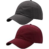 2 Packs Womens Baseball Caps Plain Baseball Hat Summer Sun Visor Hats Baseball Cap Men Adjustable Dad-Hat